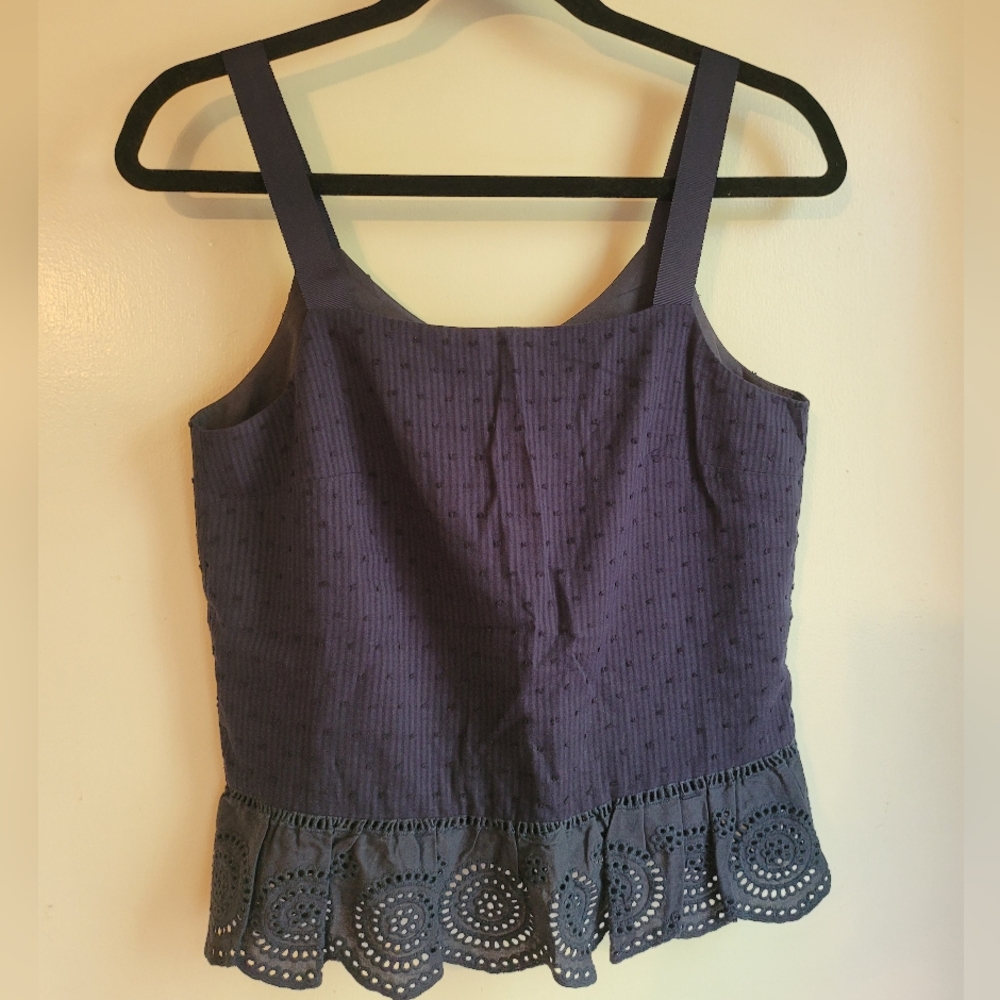 J crew lace tank